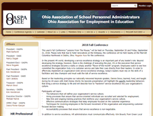 Tablet Screenshot of oaspa-oaee.org